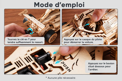 Maquette en bois - Voiture de Formule 1