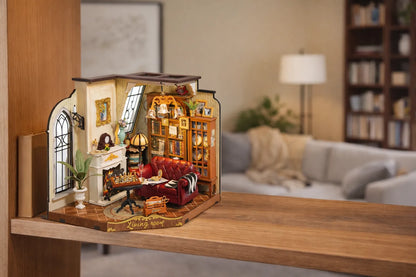 Maquette en bois - Maison à thème, petit salon