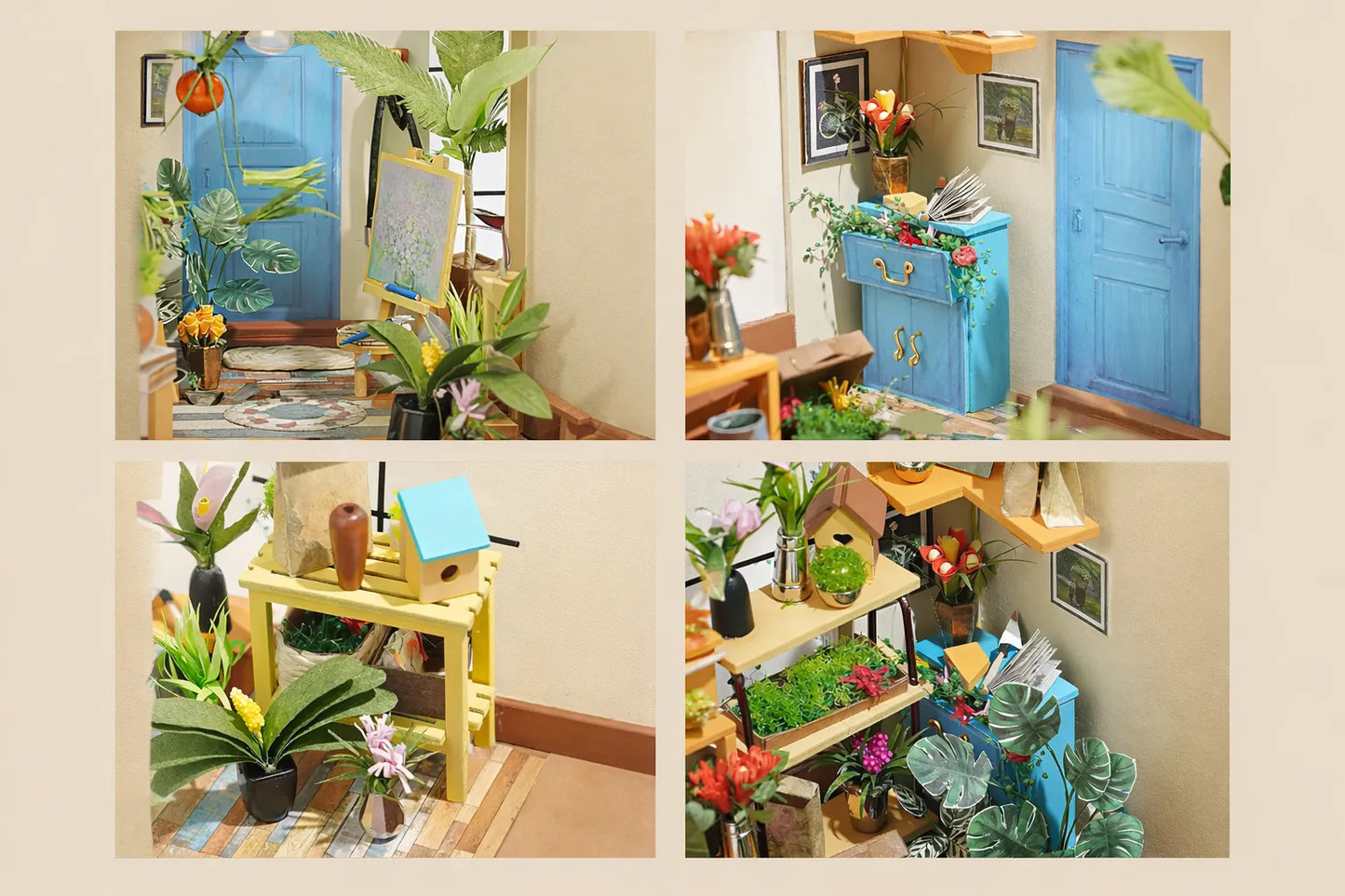 Maquette en bois - Maison à thème, serre de jardin